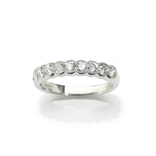 Platinum & Diamond Half Eternity Ring