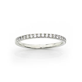 De Beers Diamond Half Eternity Ring