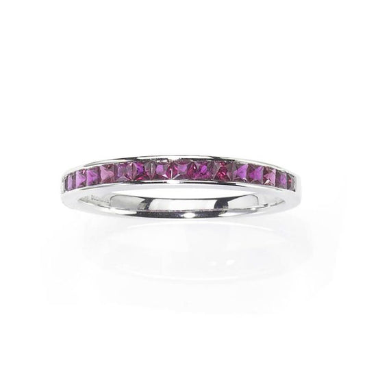Ruby Half Eternity Ring