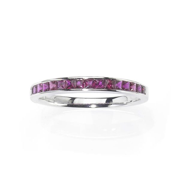 Ruby Half Eternity Ring