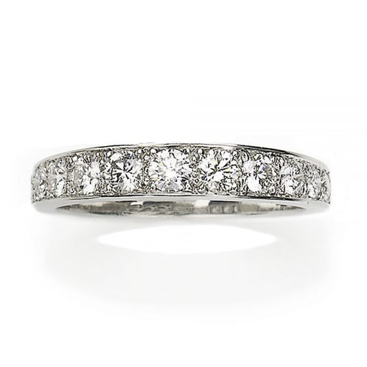 Tapered Diamond Ring, 18ct White Gold
