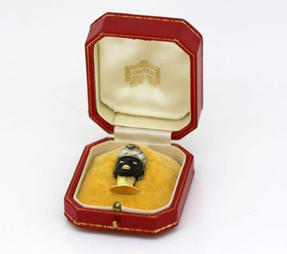 Antique Cartier Blackamoor Head Clip Brooch, French, circa 1938