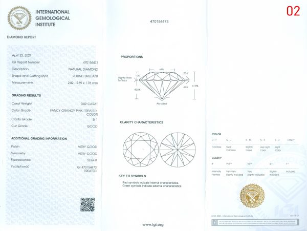 Rare Vintage 1970s Fancy Colour Diamond Spray Brooch, 19 carats with nine certificates