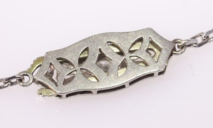 Antique Edwardian Natural Pearl and Diamond Princess Necklace