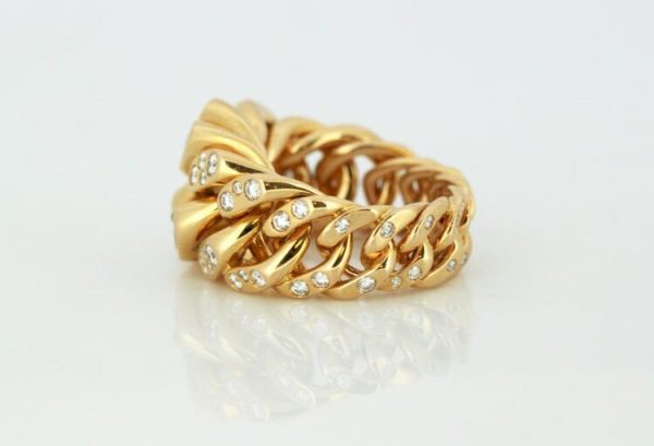 Monica Bonvicini 18ct Gold Limited Edition Ring with Diamonds