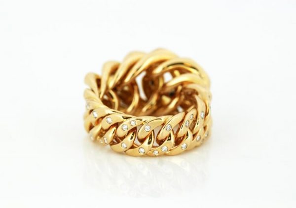 Monica Bonvicini 18ct Gold Limited Edition Ring with Diamonds