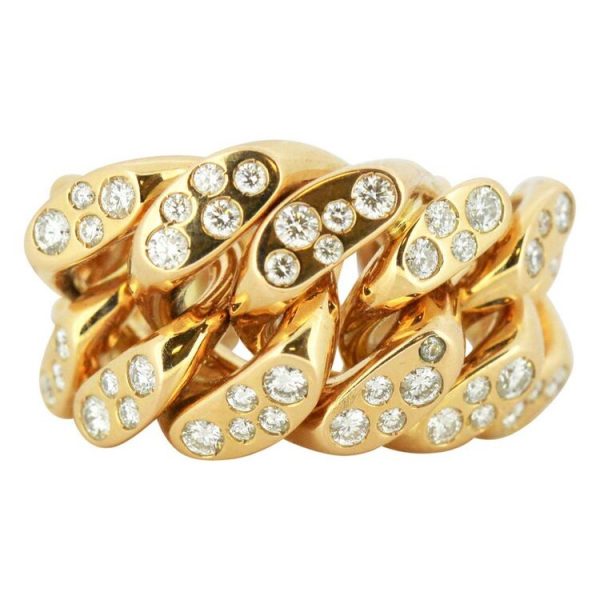 Monica Bonvicini 18ct Gold Limited Edition Ring with Diamonds