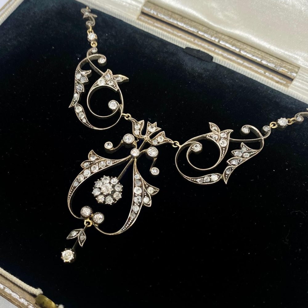 Antique Belle Epoque Diamond Necklace