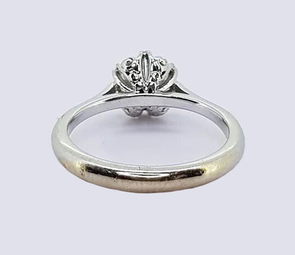 0.85ct Diamond Solitaire Engagement Ring, 18ct white gold.