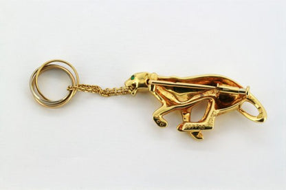 Vintage Cartier Panthere Trinity 18ct Gold Brooch
