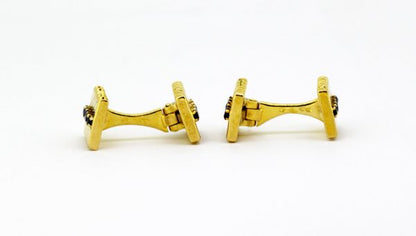Vintage Van Cleef and Arpels 18ct Yellow Gold Sapphire Set Cufflinks