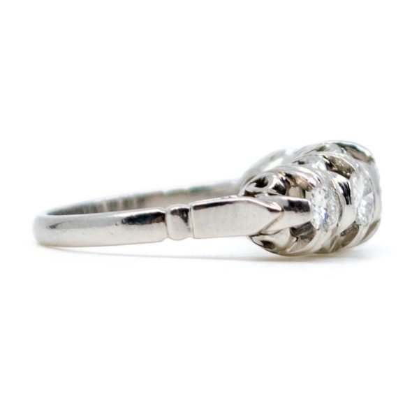 Antique Art Deco 1.20ct Diamond Five Stone Ring