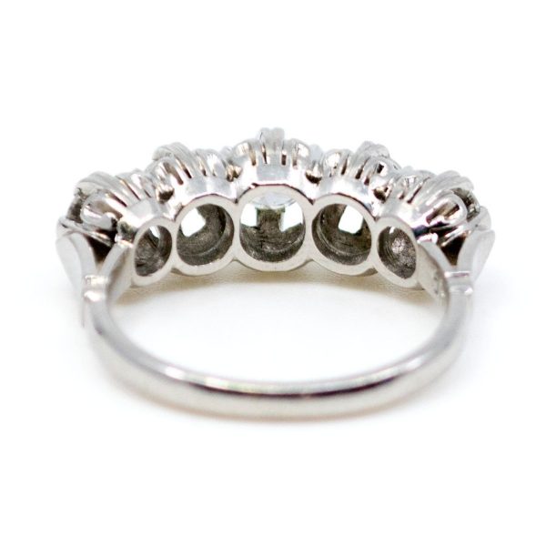 Antique Art Deco 1.20ct Diamond Five Stone Ring