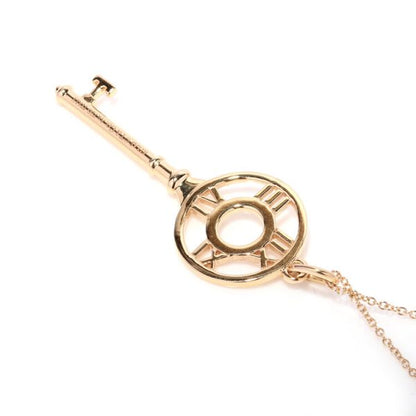 Tiffany and Co 18ct Gold and Diamond Atlas Key Pendant with Chain
