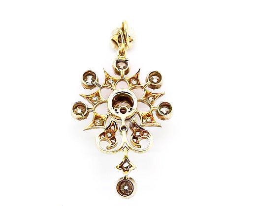 Antique Victorian Diamond Pendant, 5.95 carats in total