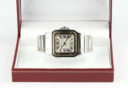 Cartier Santos Galbee 32mm Large Steel and Gold Automatic