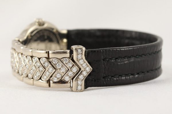 Versace Ladies 18ct White Gold Watch with Original Factory Diamonds