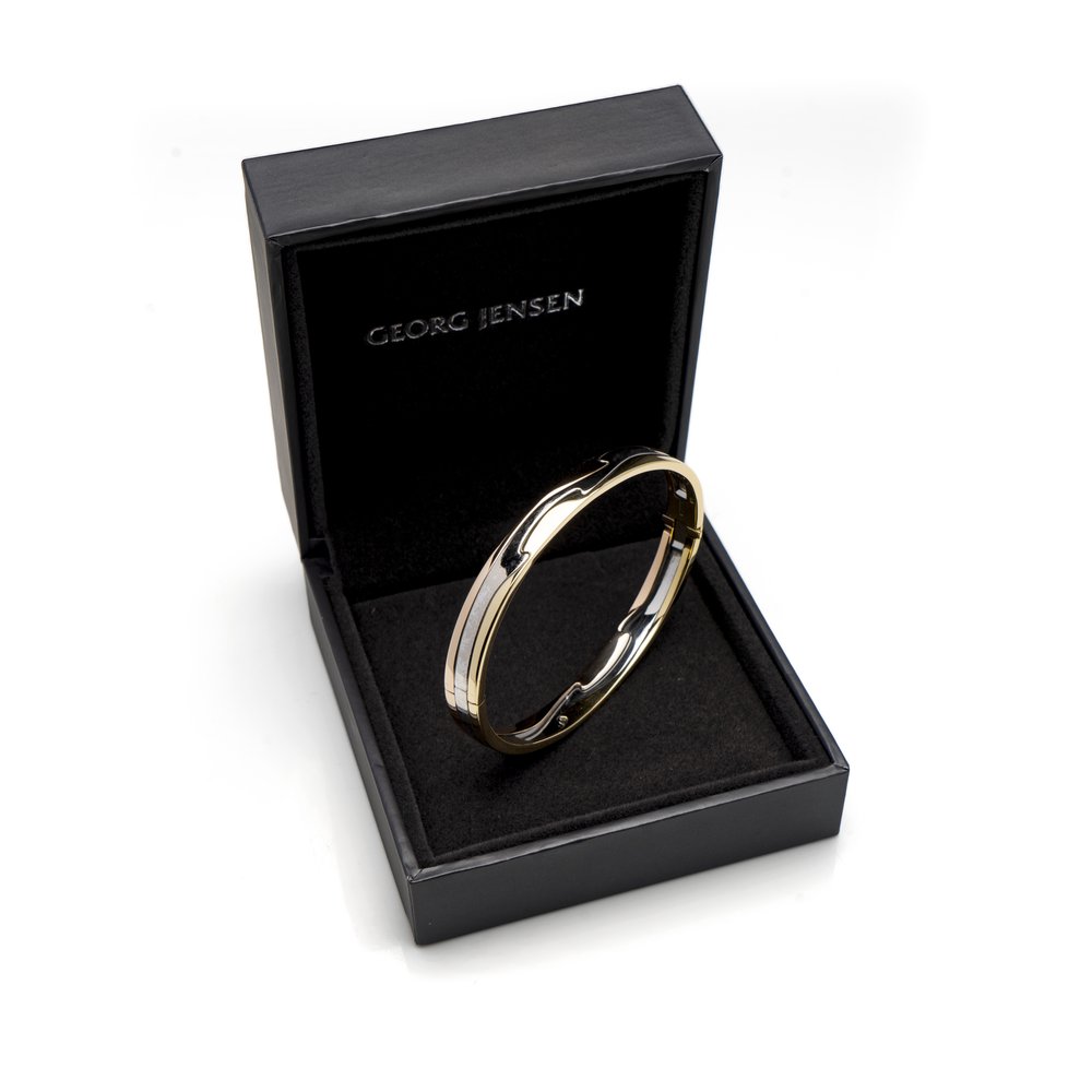 Georg Jensen 18ct Gold Fusion Bangle Bracelet