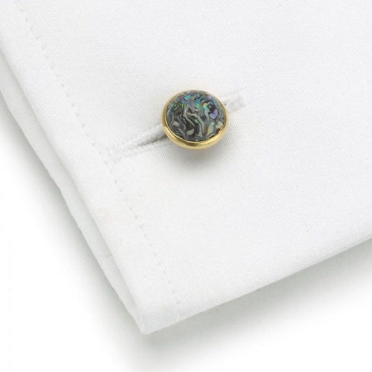 Antique Tiffany and Co Boulder Opal and Gold Cufflinks, Circa 1910, Signed