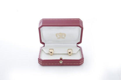 Cartier Vintage 18ct Yellow Gold and Diamond Clip On Earrings, with original box, Circa 1990s