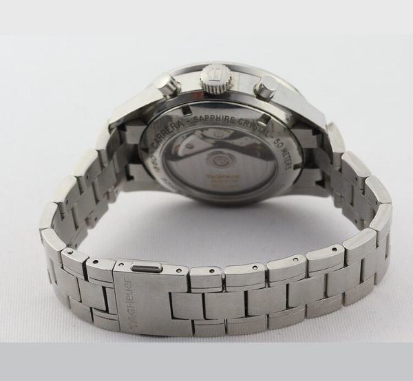 Tag Heuer Carrera CV2010 Stainless Steel 41mm Automatic Chronograph Watch, on stainless steel bracelet