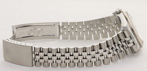 Rolex Datejust 16234 Steel 36mm Automatic Watch with Black Diamond Dial