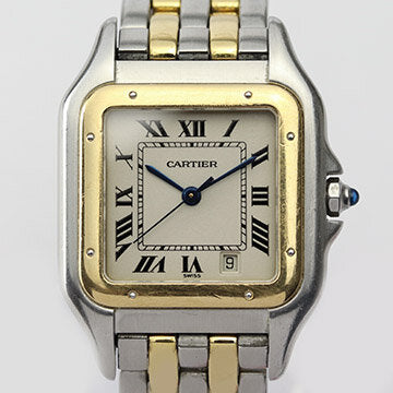 Cartier Panthere Midsize Steel and Gold Quartz Watch, With Papers