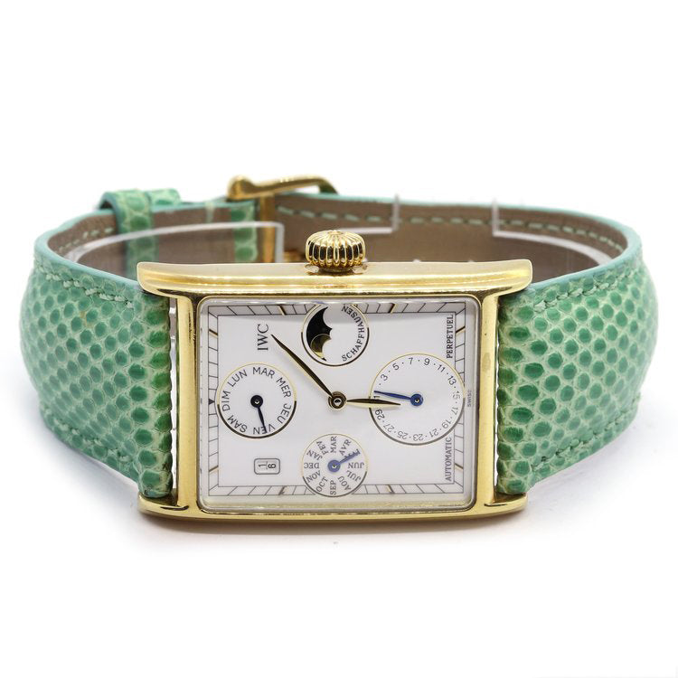 IWC Internation Watch Company Novecento Perpetual Calendar 18ct Yellow Gold 3546 Automatic Watch