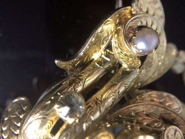 Antique Georgian Gem Set Brooch Pendant in High Carat Gold