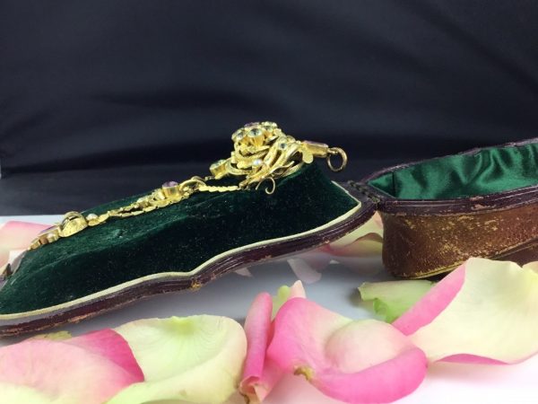 Antique Georgian Gem Set Brooch Pendant in High Carat Gold