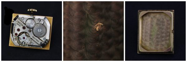 Boucheron Vintage 18ct Yellow Gold Manual 20mm Watch with Omega Movement ref 9837468, golden face, leather strap, Circa 1960s