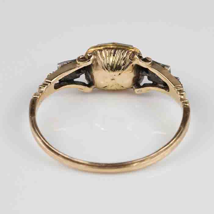 Rare Georgian 2ct Point Diamond and Table Cut Diamond Ring