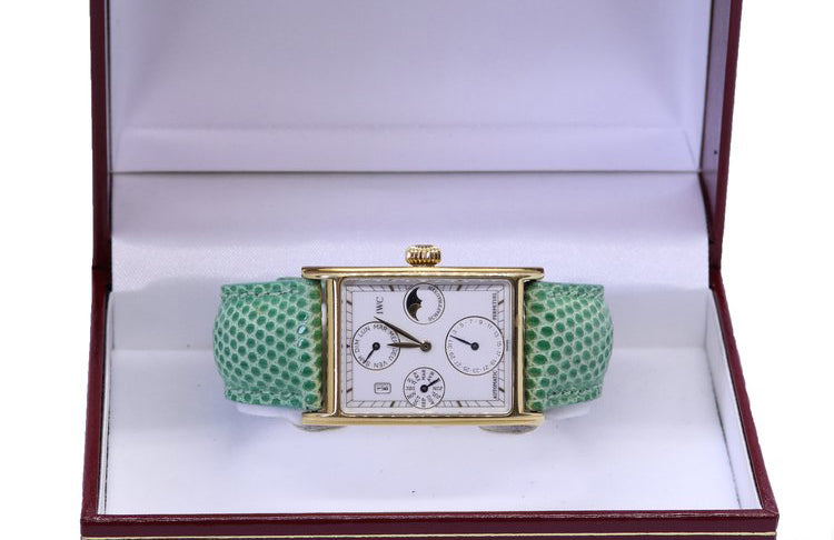 IWC Internation Watch Company Novecento Perpetual Calendar 18ct Yellow Gold Watch