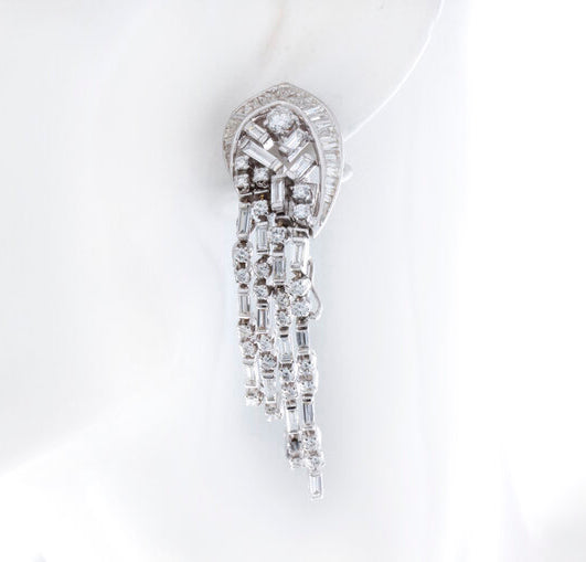 6ct Diamond Day and Evening Detachable Earrings, in 18ct white gold.