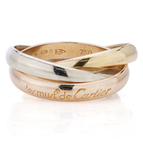 Vintage Cartier Les Must de Cartier Trinity Gold Ring