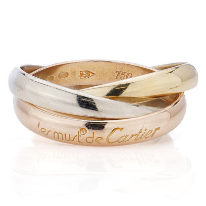 Vintage Cartier Les Must de Cartier Trinity Gold Ring