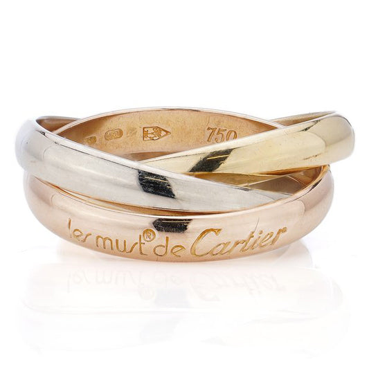Vintage Cartier Les Must de Cartier Trinity Gold Ring