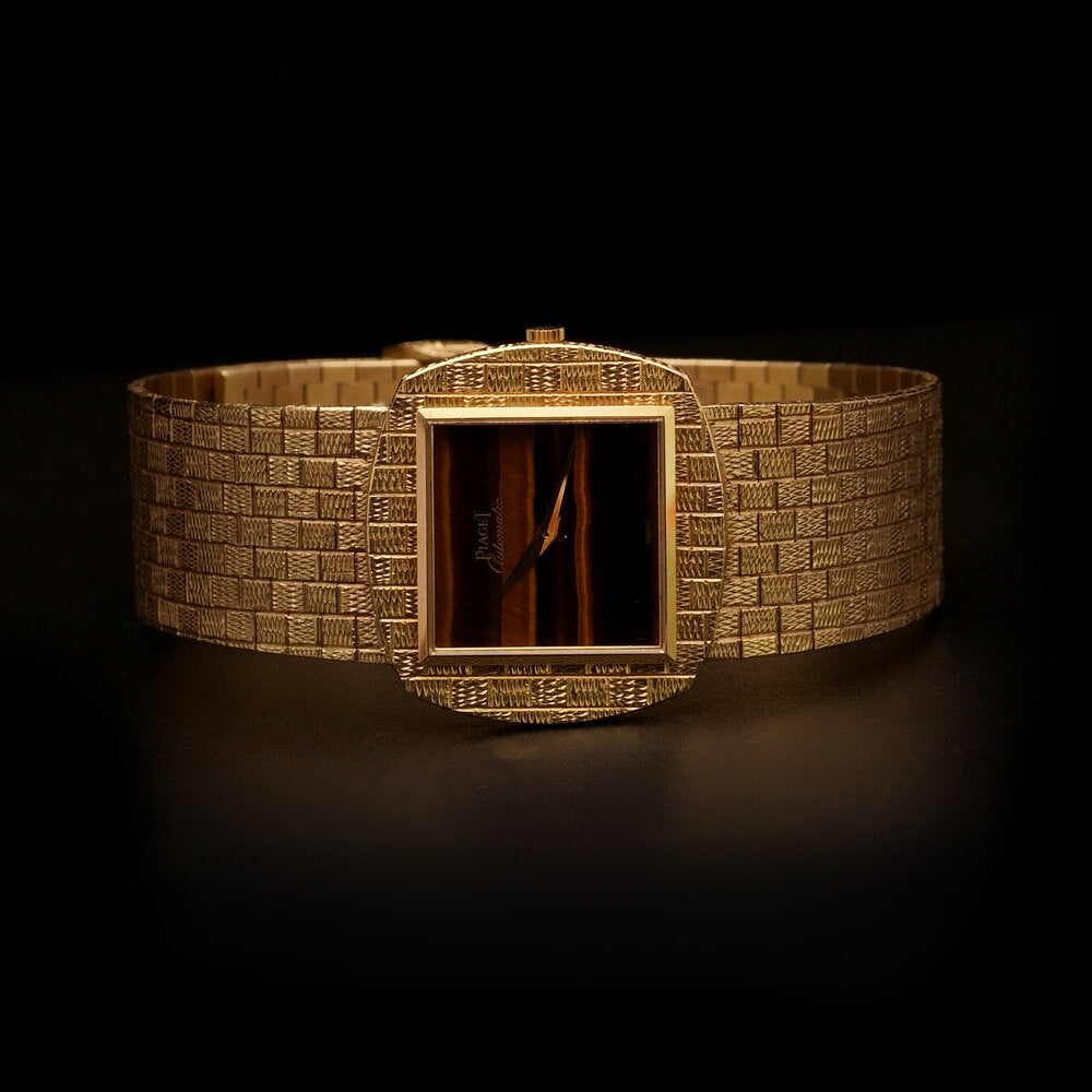 Piaget Tiger Eye and 18ct Yellow Gold Watch