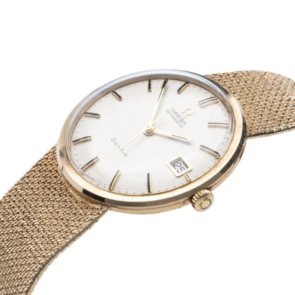 Vintage Omega Geneve 9ct Yellow Gold Manual Watch