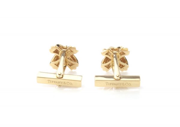 Tiffany and Co 18ct Yellow Gold Cross Cufflinks
