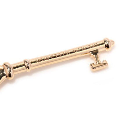 Tiffany and Co 18ct Gold and Diamond Atlas Key Pendant with Chain