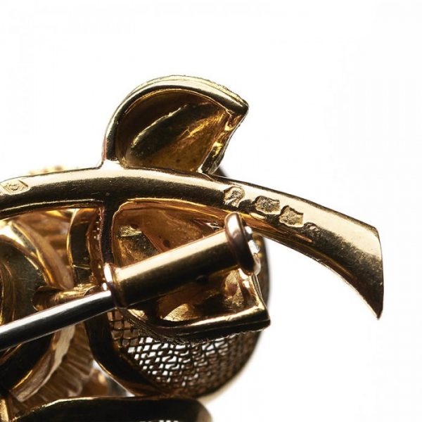 Vintage Piaget 18ct Gold and Diamond Flower Ring and Brooch Suite, Circa 1960