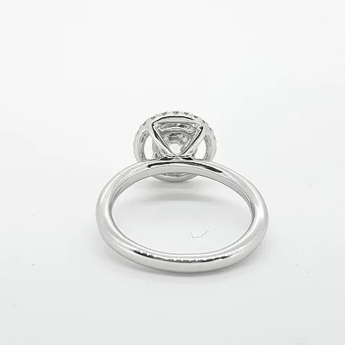 Diamond Halo Cluster Ring, 1.30 carats, in 18ct white gold