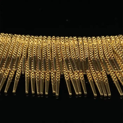 Vintage 1960s Italian 18ct Yellow Gold Fringe Bracelet