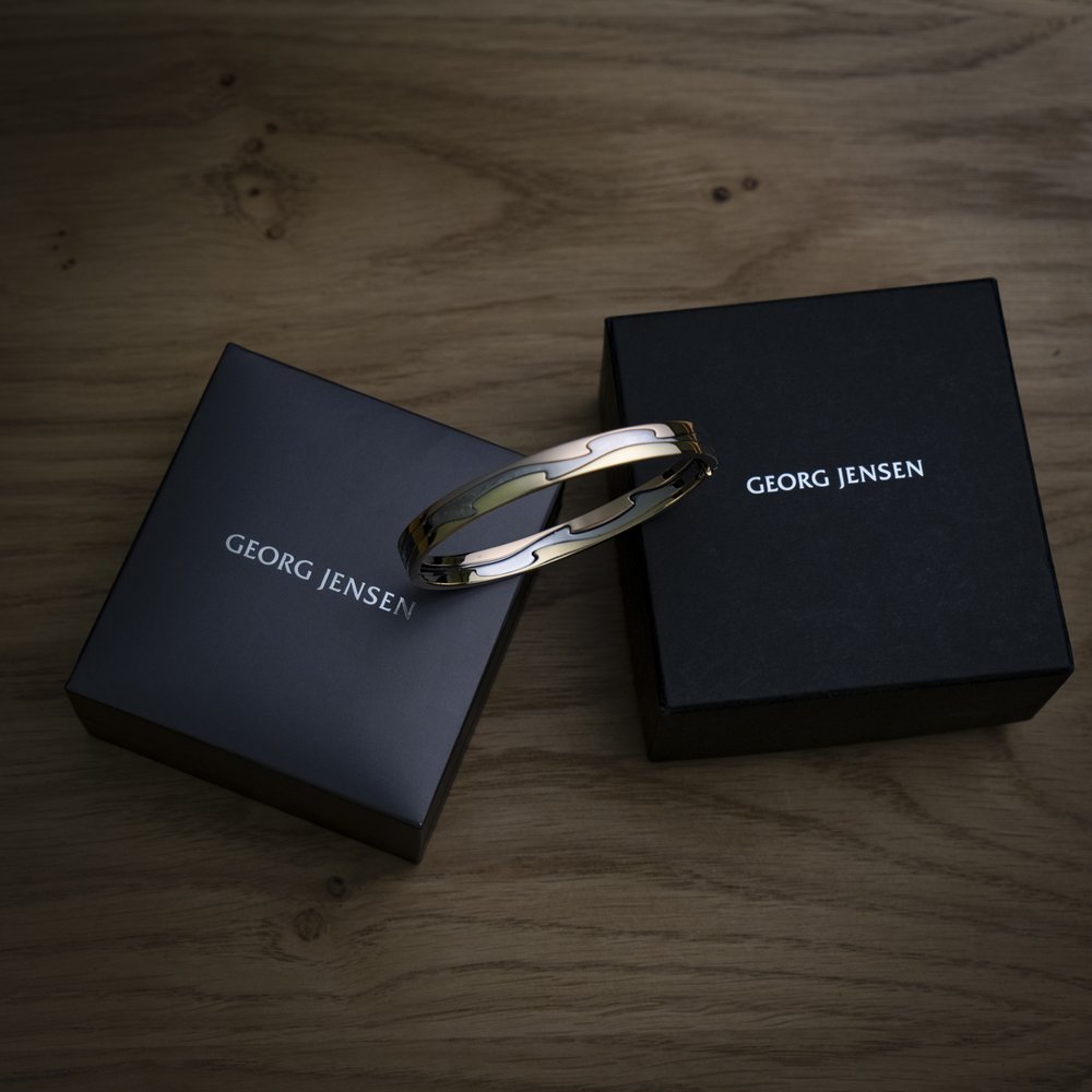Georg Jensen 18ct Gold Fusion Bangle Bracelet