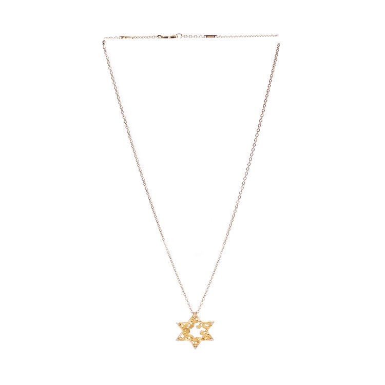 Carrera y Carrera 18ct Yellow Gold Star Pendant Necklace with Diamonds