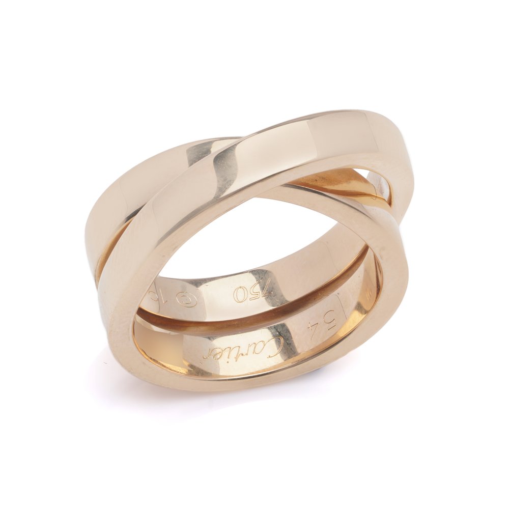 Cartier Nouvelle Vague Cross Gold Ring