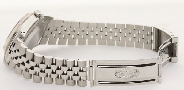 Rolex Datejust 16234 Steel 36mm Automatic Watch with Black Diamond Dial