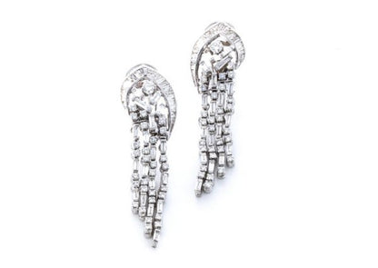 6ct Diamond Day and Evening Detachable Earrings, in 18ct white gold.