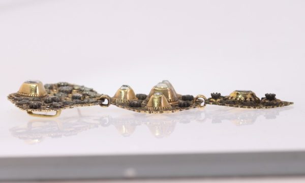 Antique Georgian Old Cut Diamond Cross Pendant, 18ct Rose Gold